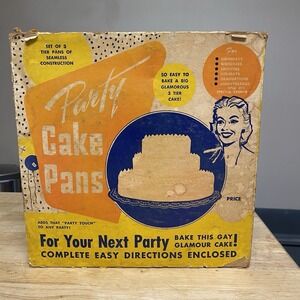 Midcentury Party Cake Pans Tiered Gay Glamour Cake